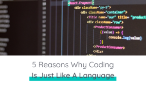 Coding Is Just Like A Language - BSD Education | Digital Skills, Coding