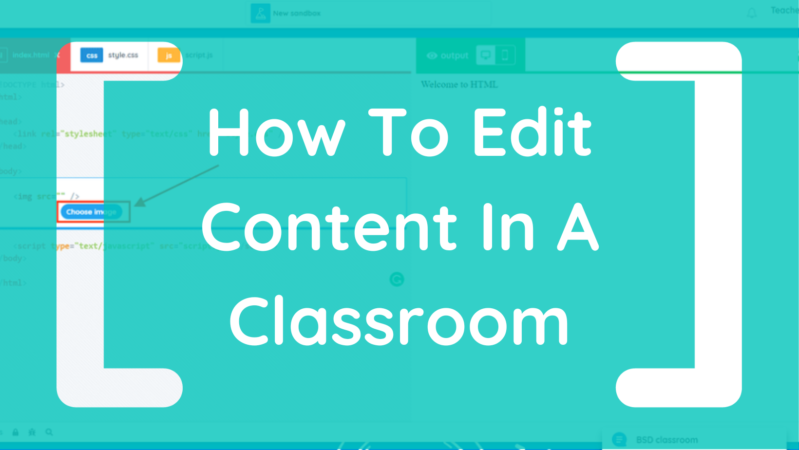 How to edit content in a classroom